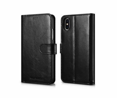 Genuine Leather Wallet Case | 2 in 1 Detachable | For iPhone X / XS