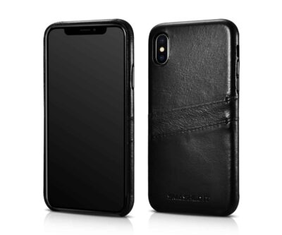 Genuine Leather Card Slot Case For iPhone X / XS