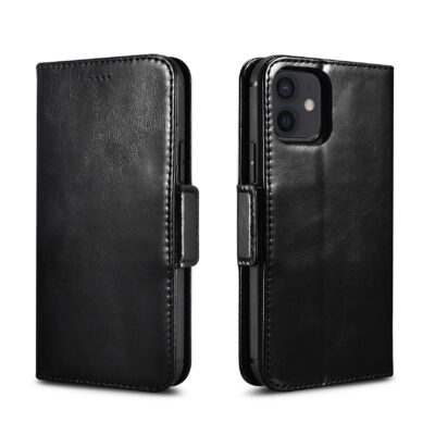 Genuine leather wallet case | 2 in 1 detachable | for iphone 12 / 12 pro