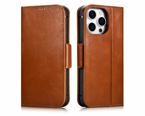 Genuine Leather Wallet Case | 2 in 1 Detachable | For iPhone 14 Pro