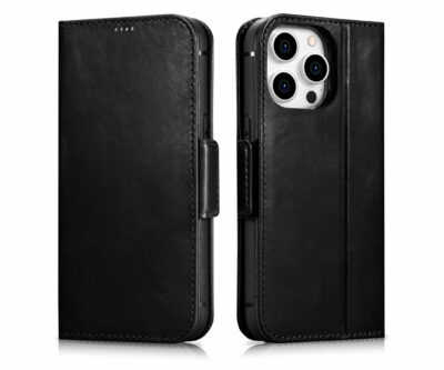 Genuine Leather Wallet Case | 2 in 1 Detachable | For iPhone 14 Pro
