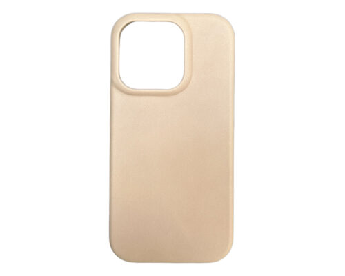 Genuine Leather MagSafe Case For iPhone 15 - Nude