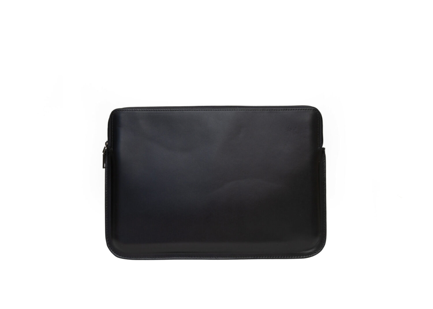 Genuine leather laptop bag with shoulder strap | 13" / 14" black - image 8