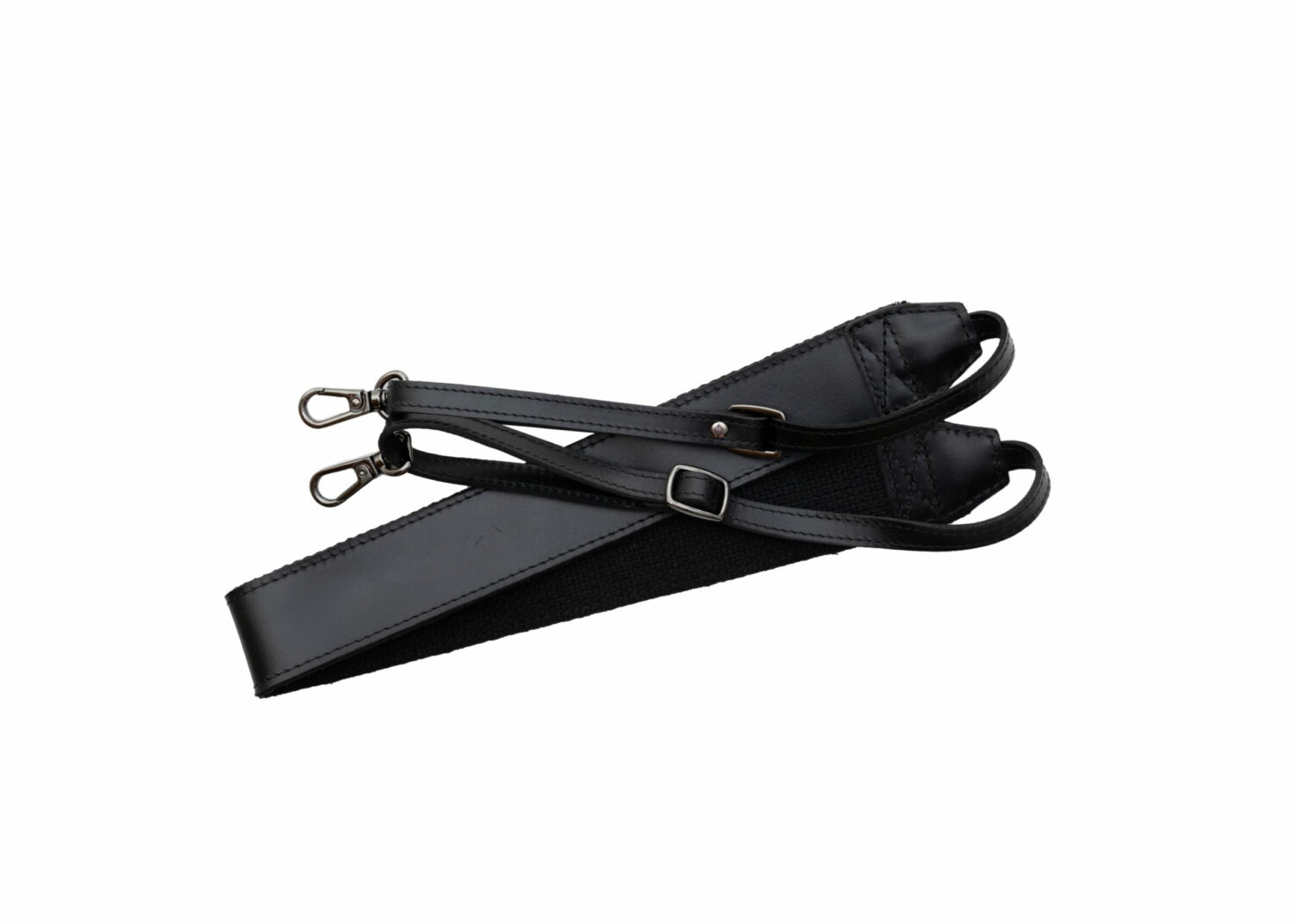 Genuine leather laptop bag with shoulder strap | 13" / 14" black - image 2
