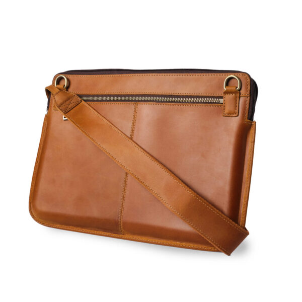 Leather Laptop Bag With Shoulder Strap | MacBook 15" & 16"